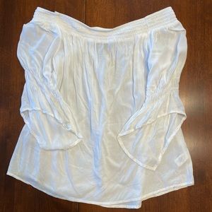 Express Off the Shoulder White Top